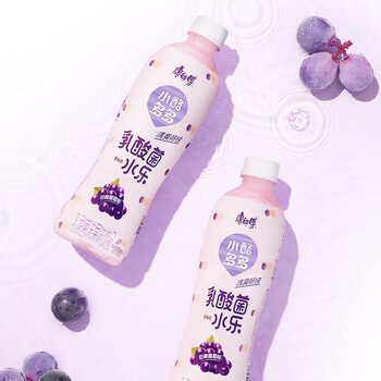 康师傅 小酪多多原味葡萄味500ml*8/15瓶乳酸菌饮料清爽畅快家庭装