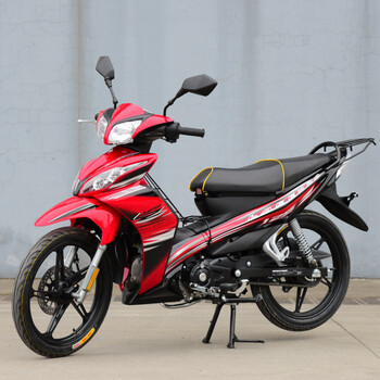 雅马哈款战神泰本田款125c f8燃油炫酷燃油弯梁助力代步摩托车上 红色