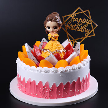 蛋糕模型仿真新款网红欧式水果生日假蛋糕塑胶橱窗样品可定制贝尔公主