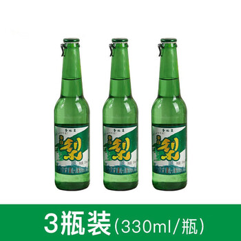 康创优品老式大白梨气泡水老汽水碳酸饮料小玻璃瓶夜市小白梨 6瓶装