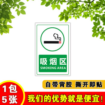 倉庫重地嚴禁煙火安全標誌牌警示牌吸菸區標識牌吸菸區135張30x40cm