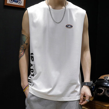 体恤夏季潮牌圆领宽松大码胖子肥佬夏天男装男生篮球运动汗衫 白色 l