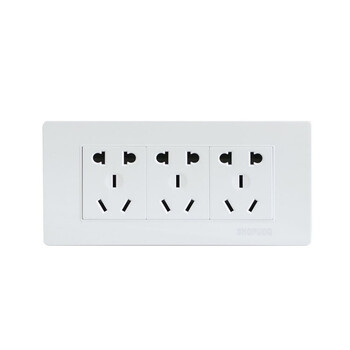 118型开关插座面板九孔9孔十五孔多功能三位电源多孔插座面板 zm