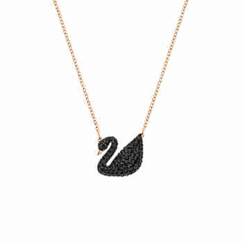施华洛世奇（SWAROVSKI）【品牌直供】黑天鹅大号项链女 女士项链生日礼物 5204134