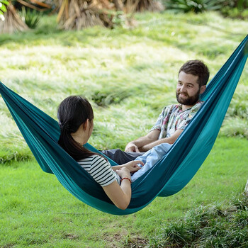 nh挪客吊床户外秋千双人防侧翻野外便携休闲露营成人儿童单人吊椅