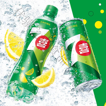 七喜7up 柠檬碳酸饮料 900ml*12瓶 整箱七喜 新老包装 老包装随机