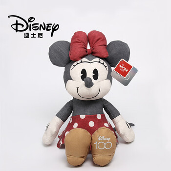 potdemiel 蜂蜜罐正版百年纪念款米奇米妮公仔毛绒玩具复古米老鼠玩偶