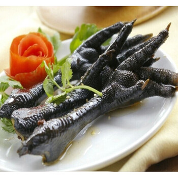 新鲜乌鸡爪4斤40只左右黑鸡爪乌凤爪乌鸡脚