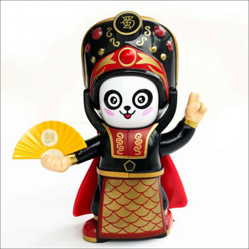成都熊猫纪念品 川剧变脸熊猫文创四川特色川剧变脸娃娃玩具脸谱玩偶