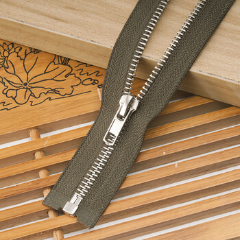 5号金属拉链辅料长款铜拉锁衣服大衣棉袄外套皮衣服装拉链条拉头军