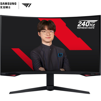  (SAMSUNG)27Ӣ G77T T1 Fakerư 1000R 2K 240Hz  1MS HDR600 ʿ羺ʾ (C27G77TQSC)