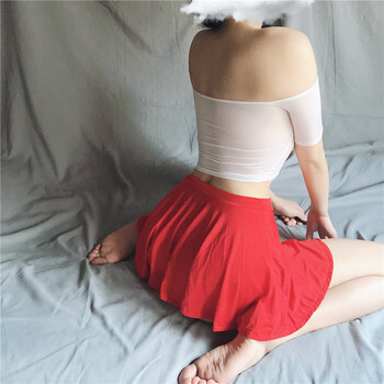 超短冰丝紧身包臀裙透明百褶裙mini夜小短裙裙紧身一步无衬超短裙透视