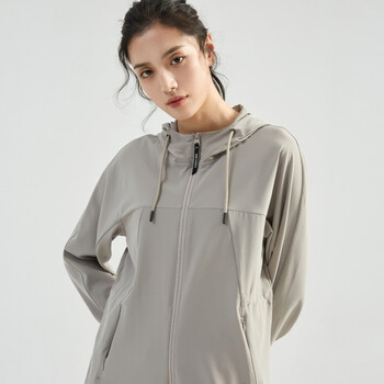 2019新品 牧高笛春秋新款户外徒步旅游连帽长袖舒适透气弹力女式外套