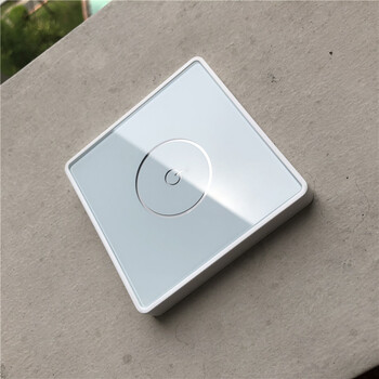 钢化玻璃遥控门禁开关面板触摸式薄款白色明装黑色暗装出门按钮乳白色