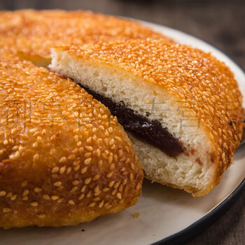 黄金大饼 440g/袋*2袋 豆沙馅黄金大饼主食油炸点心早餐饼速冻食品半