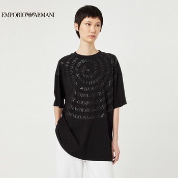 阿玛尼emporio armani奢侈品女装22春夏ea女士棉质t恤衫 3l2t7t-2j53z