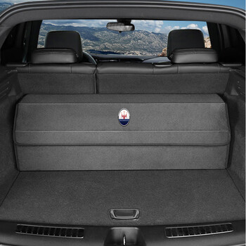 levante总裁收纳箱ghibli吉博力后备箱灰色玛莎拉蒂翻毛皮备注车