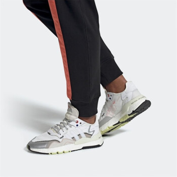 adidas阿迪达斯三叶草新款运动休闲男女鞋轻便透气经典EH2204 EF5405银白 38.5