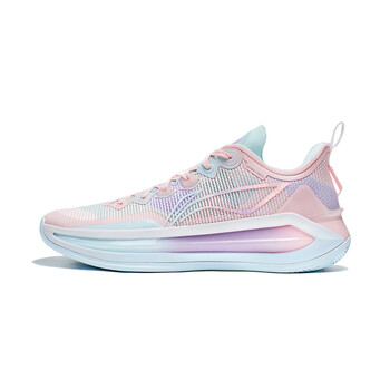 李宁中国利刃3v2白珍珠云雾白男款舒适耐磨支撑实战篮球鞋abat057