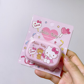 库洛米眼镜盒日系卡通玉桂狗库洛米隐形眼镜盒ins伴侣盒便携护理盒