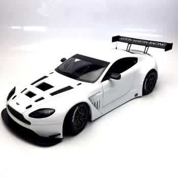 阿斯顿马丁车模1:18 v12 gt3仿真跑车模型汽车摆件收藏 白色