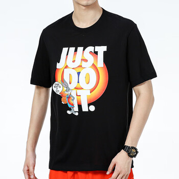 nike耐克孕妇黑色短袖男2023春季新款运动上衣宽松半袖t恤dh3830010主