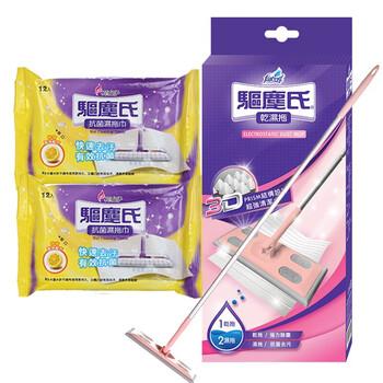 花仙子 Farcent 静电除尘纸平板拖把一次性除尘纸擦地湿巾夹布拖把免洗懒人拖吸头发无尘纸套装平板拖 2包湿拖巾 图片价格品牌报价 京东