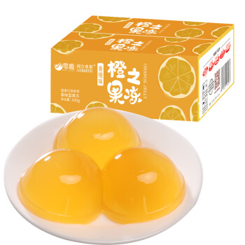 零趣 橙之果冻整箱500g 办公室休闲小零食品年货【M】 橙之果冻整箱500g