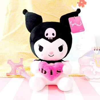 库洛米公仔 卡通小恶魔库洛米娃娃公仔毛绒玩具花裙子库洛米玩偶礼物