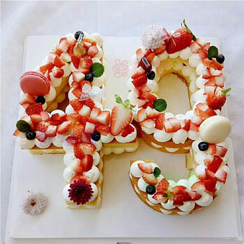 网红数字生日蛋糕创意定制全国同城配送上海北京广州深圳杭州重庆西安