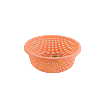 y塑料沥水篮厨房加厚大号洗菜篮淘米筛蔬菜篮水果盆雅色圆形瓜果篮