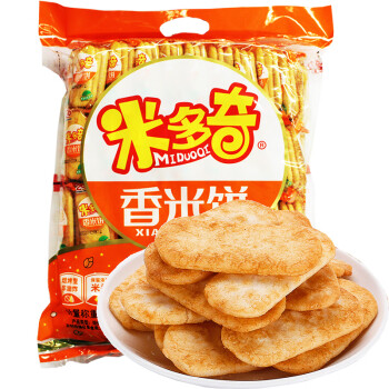 米多奇香680g雪饼装零小吃糕点心粗粮 香米饼680g(咸味约70包)