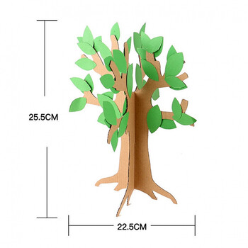 植树节手工制作小学生植树节手工幼儿园儿童diy材料包大树立 绿叶大树