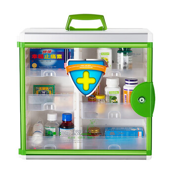 便民服务箱壁挂式急救医药箱带锁企业家庭装药物大容量收纳药箱 b015