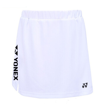 YONEX 尤尼克斯女士运动短裙羽毛球短裤 220102BCR短裙 白色 M