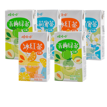 青梅绿茶 250ml*/12盒 冰红茶柠檬味青梅绿茶茉莉蜜 多口味混合 12盒