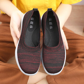 福顺缘老北京布鞋女鞋软底防滑老人平底单鞋女奶奶鞋中老年人飞织透气
