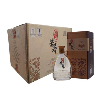 关公坊苦荞酒 金荞42度500ml*6 整箱装(内配3支礼品袋)