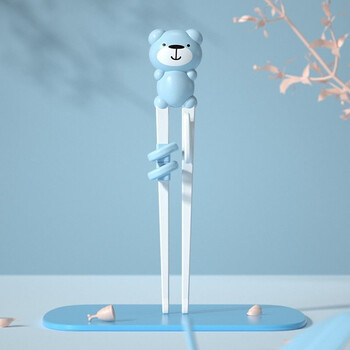 林老师儿童筷子训练筷3岁小孩学习筷一段宝宝吃饭练习筷叉勺2岁男女孩学习筷 蓝色 图片价格品牌报价 京东