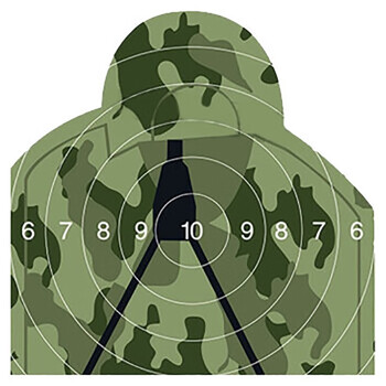 兵戎 远程射击胸环靶 靶场人环形胸位打靶训练考核纸100米  200米室外