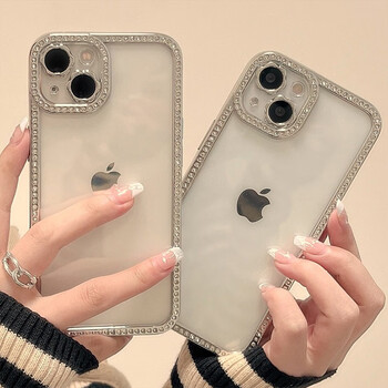 喜映简约闪粉钻石纹适用iphone1514promax手机壳苹果12新款plus小众