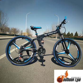 穆涌电助力自行车铝合电动助力山地2速2速变速锂电车折叠自行车21速26