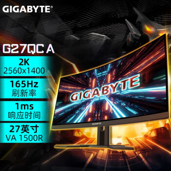 ΣGIGABYTE G27QC A 27Ӣ2K165HZ̨ʽ羺ʾ G27QC A