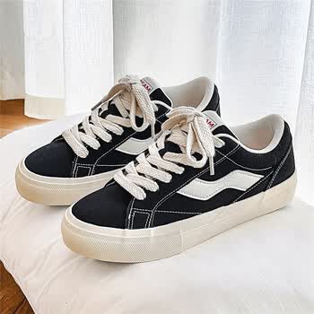 男鞋子潮鞋2022新款冬季翻毛皮面包鞋男百搭运动黑色平底滑板鞋男黑色