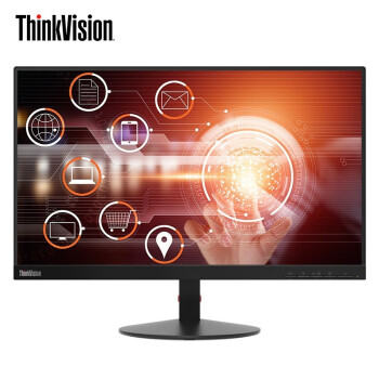 联想（ThinkVision）27英寸 窄边框 低蓝光不闪屏IPS屏 商用办公电脑显示器(HDMI VGA接口) S27i