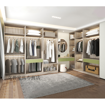 开放式衣柜 日式衣柜开放式衣帽间步入式衣柜全屋定制卧室装修走入式