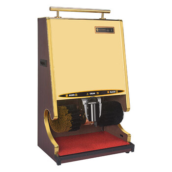 梦动擦鞋机全自动感应刷鞋机擦鞋器商用家用电动擦皮鞋神器 经典黑金