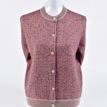 fengedun老太太羊毛衫加肥加大码老年人春装女外套奶奶60岁70毛衣秋冬