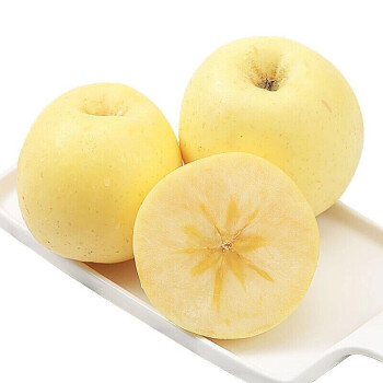 妮姬新疆新鲜冰糖心奶油富士苹果5斤/9斤黄金丑苹果 金糖心苹果鲜当季 80mm(含)-85mm(不含) 5斤