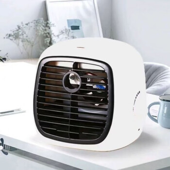 式桌面小风扇加湿冷办公家用制冷水冷小空调 普通款-加湿迷你冷风扇